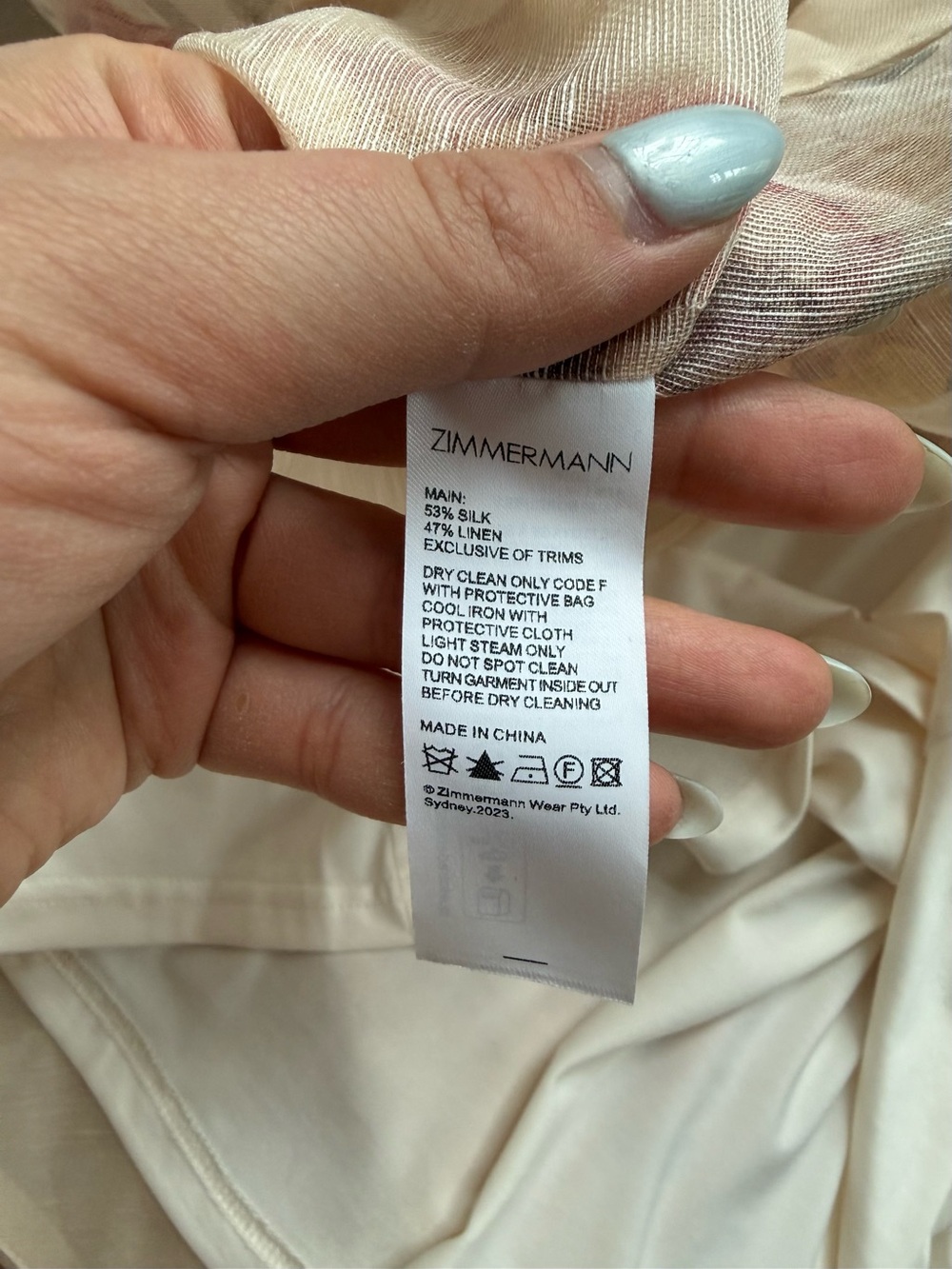 Zimmermann High Tide Lift Off Flower Linen & Silk Minidress - Picture 4 of 10